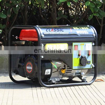 BISON CHINA 1000w Gasoline Generator Air Cooled Single Phase 50hz 60hz Portable 1 kw Generator