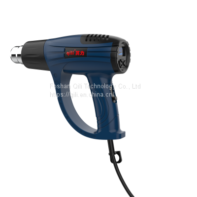 Qr-612A Qili Factory Wholesale Rear Button Intelligent Temperature Control LCD Digital Display Hot Air Gun