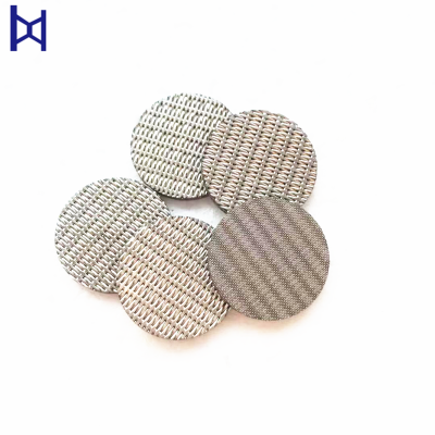 Round Shape 304 316 316L Stainless Steel Sintering Woven Wire Mesh Filter Disc For Filtration Industry