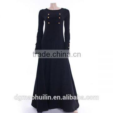Custom Long Sleeve Maxi Dress Women Dubai Fancy Abaya Quality Choice