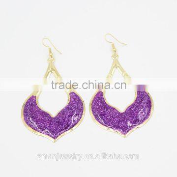 12 Pairs A Lot Six Colors Mixed Wholesale Multicolor Epoxy Earring,Latest Earring Jewelry Huggie Earrings photo-2