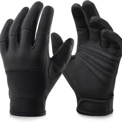 Work Gloves for Men Women: Mechanic Glove Touchscreen Firm Grip Dexterity Light Duty Gloves for Gardening Construction