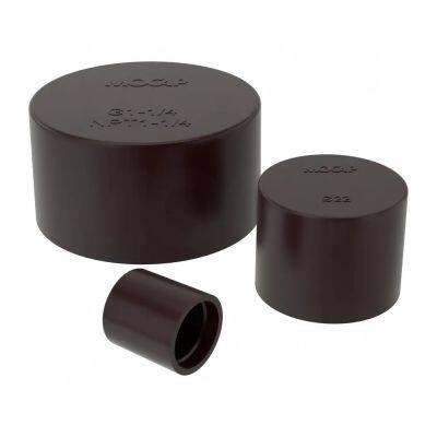 Black  M8 M63 PE Flange Scaffolder Cap Thread Protector Plastic Pvc Pipe Outer Cover