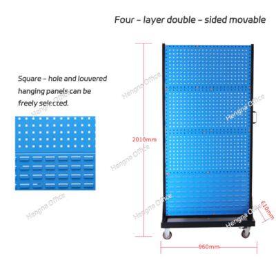 Trustworthiness Workshop Tool Organizer on Wheels with Pegboard Back PanelLuoyang Hengna factory