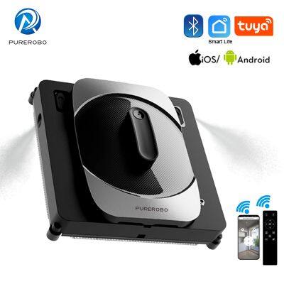 PUREROBO W-S8S Window Cleaning Robot Bluetooth And Remote Control Double Side Spray Water Smart Glass Cleaning Machine One Touch Cleaning Easy To Use
