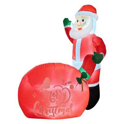 Christmas decoration with Santa inflatable – Perfect for Xmas Decor