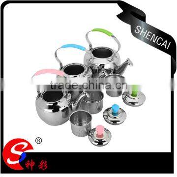 China supplier kitchen accessories turkish double tea pot kettles set mini tea kettles