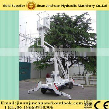 15m hydraulic articulated self propelled boom lift