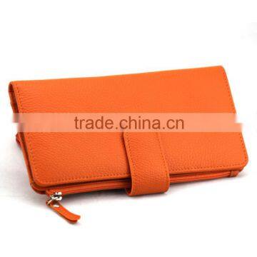 Imported TOP Grain Cow Leather RFID Blocking Fshion Women Wallet/lady Purse Quality Choice photo-2