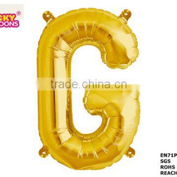 34 inch helium saving letter balloons gold online for sale