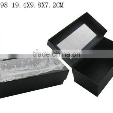 Simple Paper Gift Packaging Sock Box With PVC Window