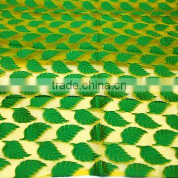 Organza cutwork fabric