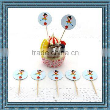 Beautiful design of Fruit & Cupcake topper/cake toothpick/wending cake topper