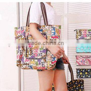 Foldable shopping bag creative fashion oxford bag market recycle bag