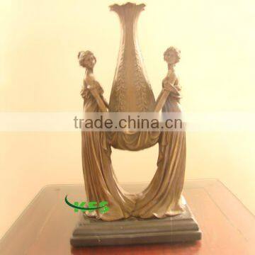 Bronze angels vase