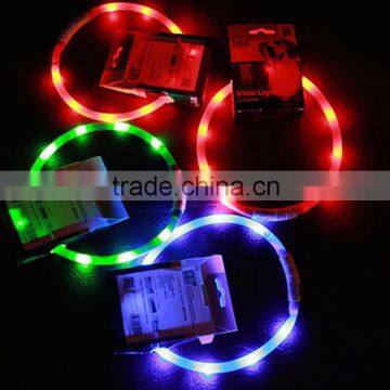 Factory Price Led Luminous Pets Collar Pet Dog Glow Flashing Collar Necklace