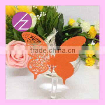 Latest Desing Butterfly Laser Cut Wedding Party Decoration Place Cards JK-69