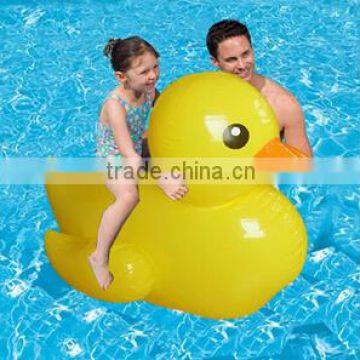 Inflatable rubber duck water floating rider