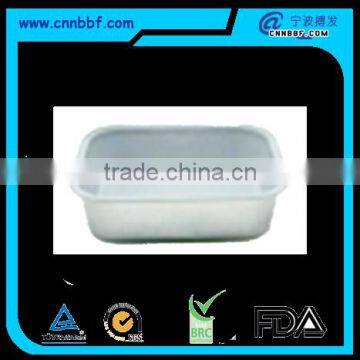 White coated ariline casserole with lids disposable aluminum food container