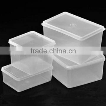 Wholesale Clear plastic box with lid for lunch and food