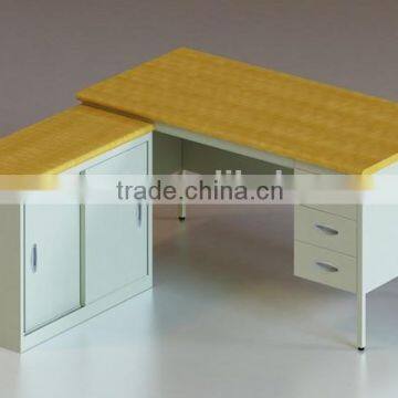 Drawer Desk With Sliding Door Cabinet