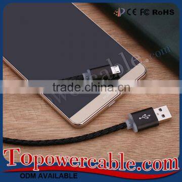 For Samsung S6 Premium Genuine Leather Charging Cable For Android photo-5