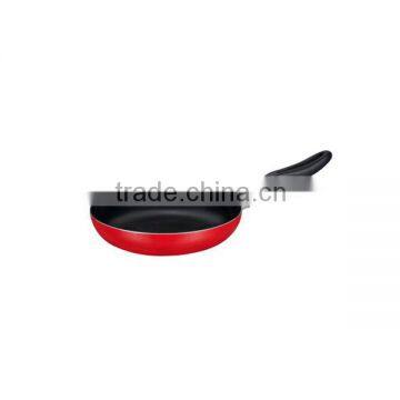 pressed open fry pan with heatproof paint PTFE non-stick coating long riveting handle