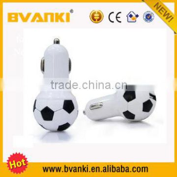 Hot sale new products mobile accessories mini brazil world cup unique of design football car charger