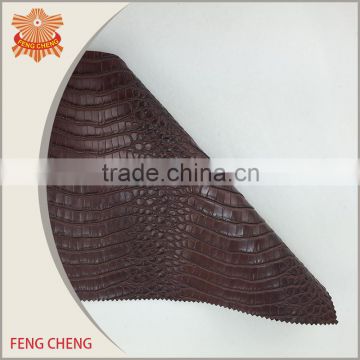 Clear emboss 1.0mm Thickness embossed snake skin leather