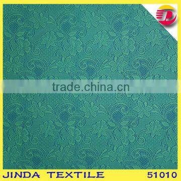 Jade green design shinning eco-friendly top quality hot sales elastic dress lace fabric