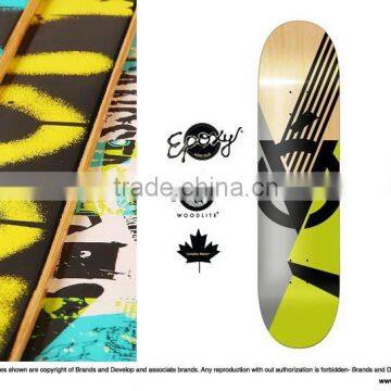 Canadian maple&bamboo blank skateboard deck