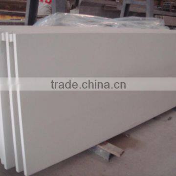 White quartz stone slab