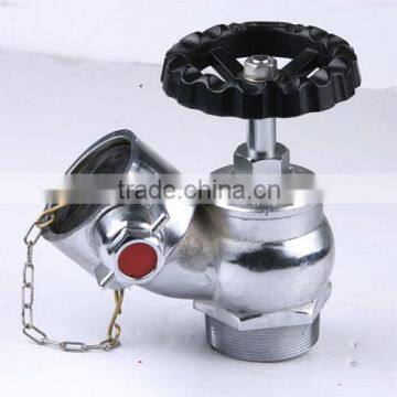 Oblique landing valve Inlet screw Outlet
