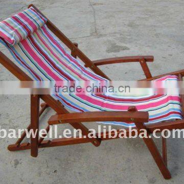 Foldable Wooden leisure beach chair