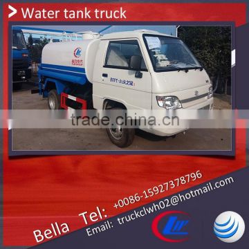 FOTON 1000-2000 liter water sprinkler truck , 1-2m3 small water truck