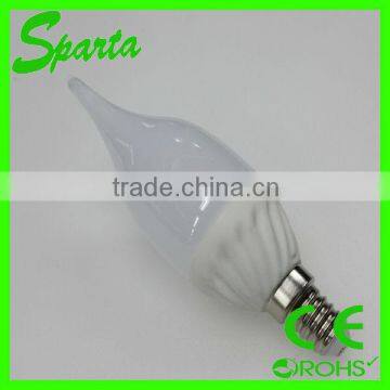 2 Years Warranty Low Price Ceremic Shell SMD3014 3W LED Bulb E14