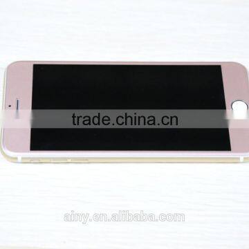 New products 2016 consumer electronics 3D curved edge rose gold color tempered glass for iphone 5s