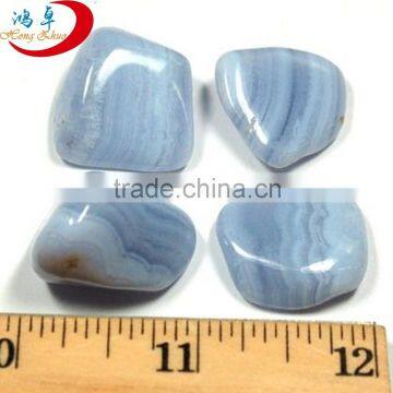 Highly polished tumbled stones blue aventurine