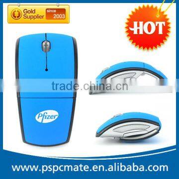 Custom Computer 2.4G Wireless Arc Gift Foldable Mouse