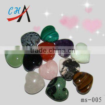 40*35*20 mm various semi precious Heart Stone Wholesale