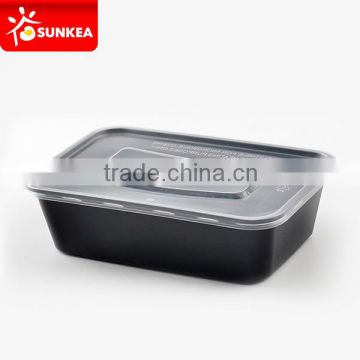 Big volume 750ml PP plastic food boxes with lids