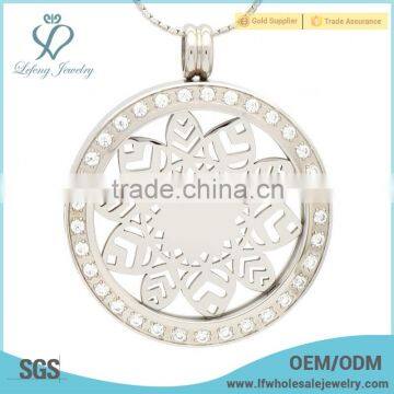 Hot selling zircon coin pendant jewelry,interchangeable coin pendant