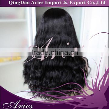 Thick and Soft 150 density Full lace wigs Human Hair body wave virgin mongolian hair