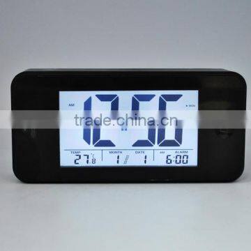 smart light LCD digital iphone shape clock with calendar