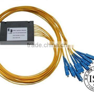 1X8 PLC splitter Fiber optic splitter for telecommunication networking FTTH solution