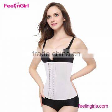 High Quality Nude Latex Rubber 4 Row Hooks Waist Trainer Corset photo-2