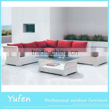 Cheap modern I shape rattan sofa set