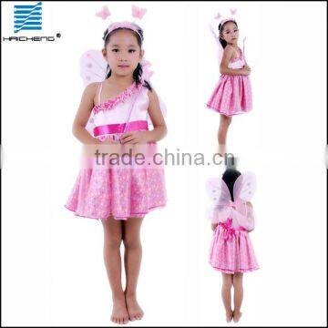 Halloween kids hot pink dress for performance