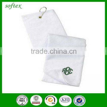 40x60cm 140g Age Group 100% Cotton Custom White Golf Towel With Embroidery photo-3