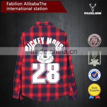 OEM 2015 New Product From China Factory,high Quality Women Fashion Plaid Shirt photo-2